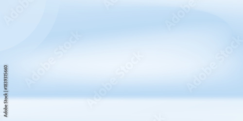 Blue studio room. Limbo light background. Abstract 3d backdrop for product presentation. Minimal wall scene. Showcase, promotion display modern