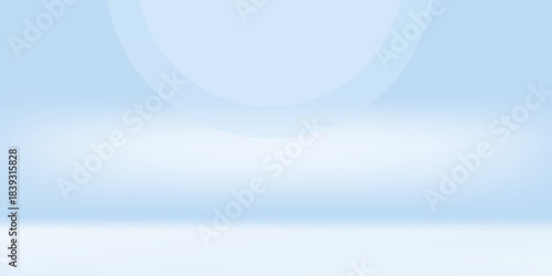 Blue studio room. Limbo light background. Abstract 3d backdrop for product presentation. Minimal wall scene. Showcase, promotion display modern