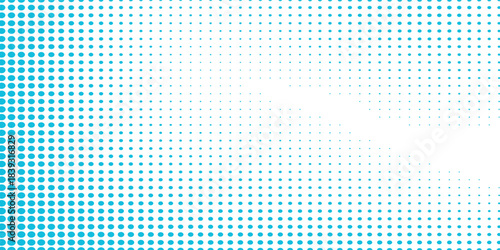 Transparent Vector Gradient Blue Color Halftone Background Staggered Dots Pattern modern dotted arts abstract