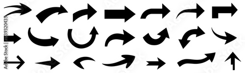 upward arrows set for business vision