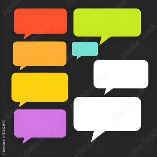 chat bubble set, social media chat bubbles, messenger bubbles, whatsapp style bubbles, instagram chat icons, facebook message bubbles, UI message bubbles, app chat interface bubbles, notification chat