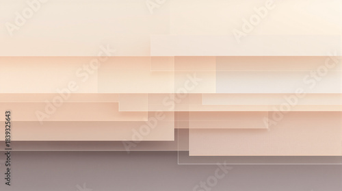 Geometric Abstraction: A modern, minimalist composition of layered geometric shapes and soft color gradients, evoking a sense of elegance, subtlety, and refined design.
