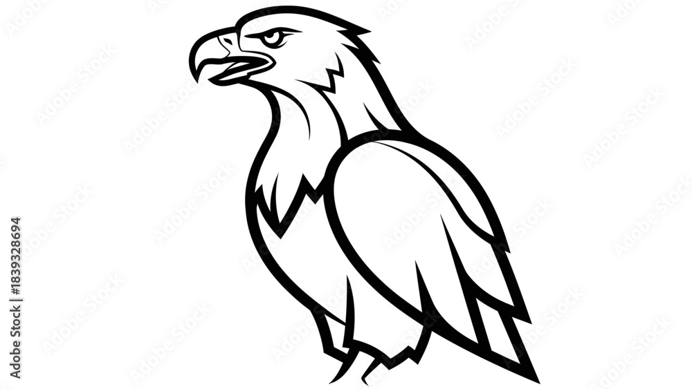 Fototapeta premium eagle on a branch