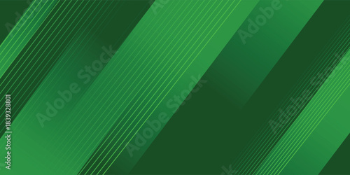 Abstract green sporty background template vector with shiny lines and lights. Green background with strong pattern design.Eps10 vector