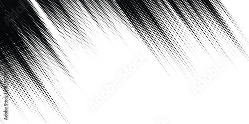 Abstract vector halftone tilted background with grainy stripes. Dotted texture and trendy halftone tonal gradation effect.