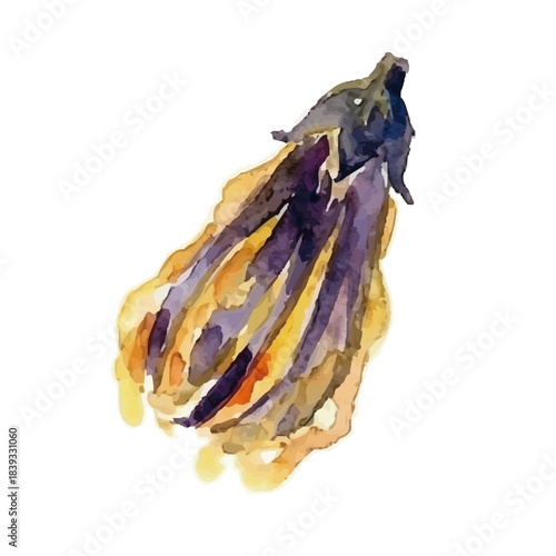 Watercolor-style tempura illustration／天ぷら