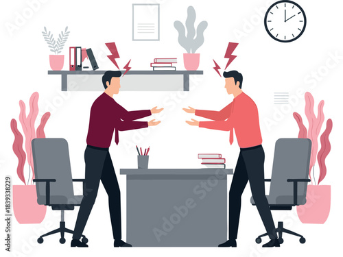 Senior Couple Retirement Savings and Financial Planning Vector Illustration