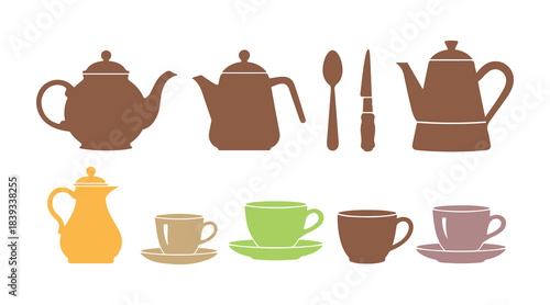 A collection of tools for tea time
