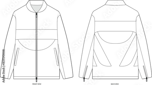 vector sketch of a JACKET