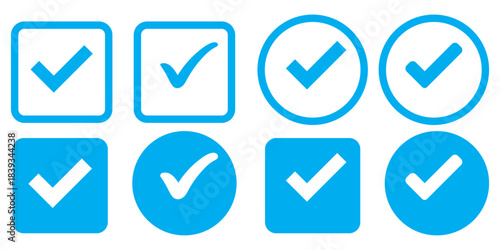 Set of approved check sign, icons of approval check ,set of tick mark icon, set of ticks icon, set of tick, quality sign, quality check, quality check icon,