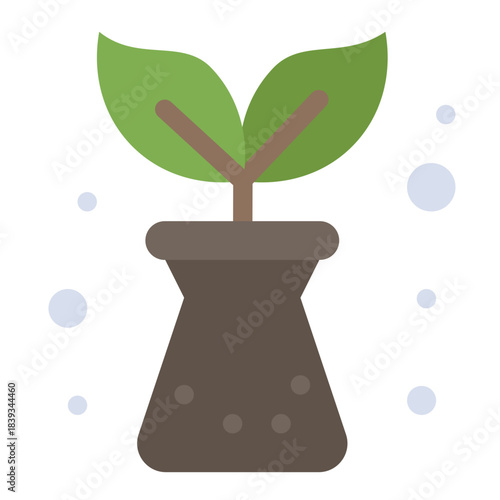 Sprout of Hope: A vibrant young sprout emerges from its earthen vessel, symbolizing new beginnings, growth, and the nurturing of potential. 