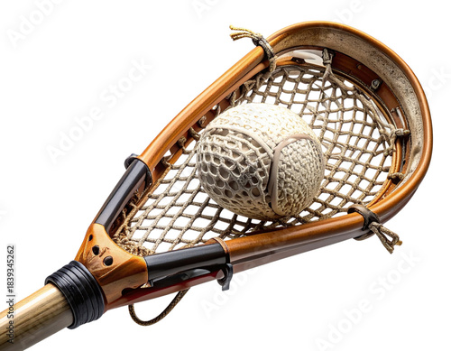  Lacrosse Stick and Ball Close-Up