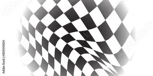 Vector design of a black and white chessboard  Classic Black White Checkerboard Pattern.