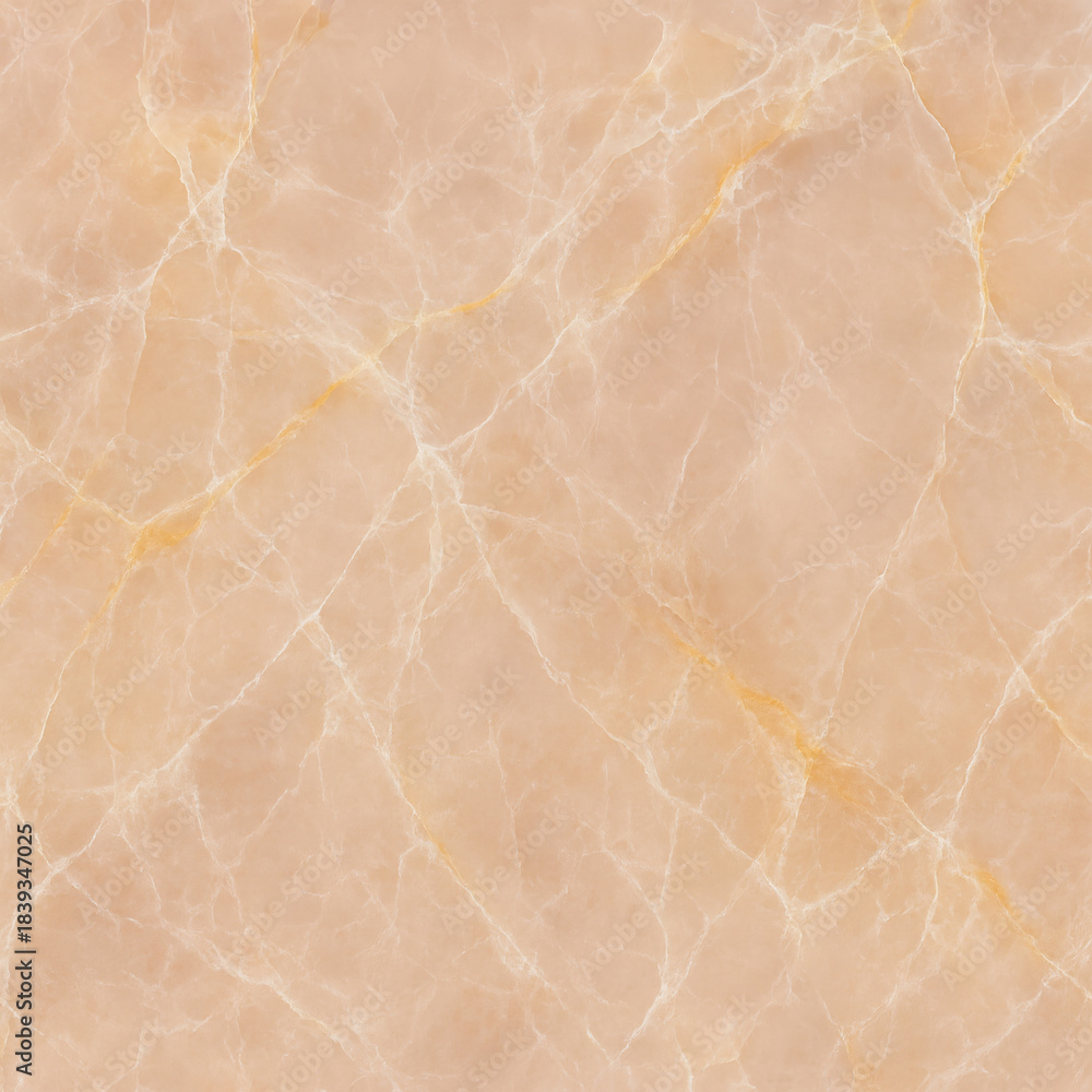 Fototapeta premium Beige marble texture background, natural cream stone pattern with white and golden veins for luxury interior design, flooring tile, or architecture