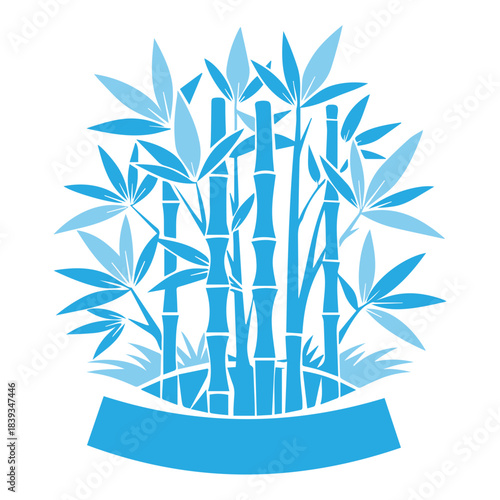 Blue Bamboo Garden Icon