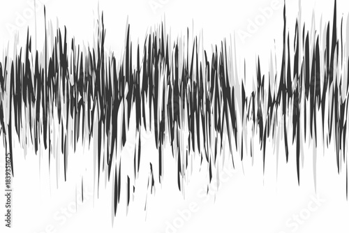 wavy black lines going up and down on a white background