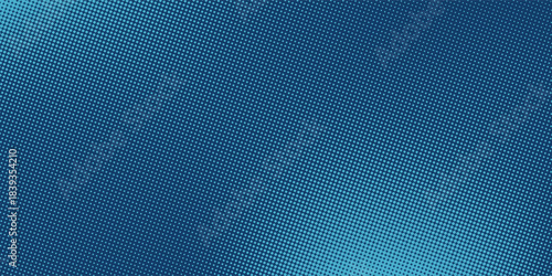 Dark blue halftone dotted abstract background, big data pattern, technology or futuristic visualization, waveform dot texture, music backdrop. ,Beautiful movement with glowing blurred particles.