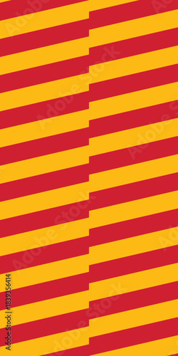 Background seamless pattern stripe line slice. Color barcelona and catalan banner