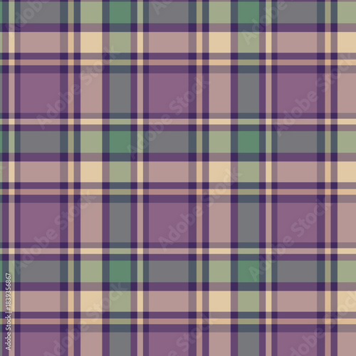 Vintage Pastel Tartan Plaid Seamless Pattern