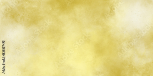 Painted light yellow, golden color wall background. Modern abstract pale yellow water color background. Soft cloudy texture . grunge paper background, inventory and copy space .