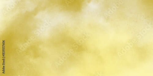 Painted light yellow, golden color wall background. Modern abstract pale yellow water color background. Soft cloudy texture . grunge paper background, inventory and copy space .