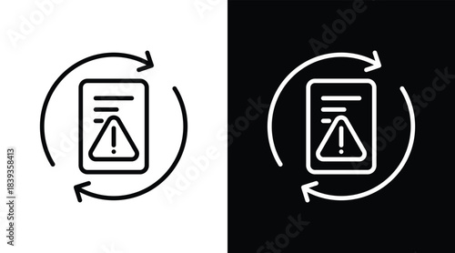 change Two-tone version in black and white background