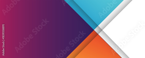 set banner background template with modern shape free vector art