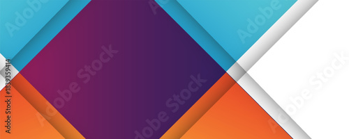 set banner background template with modern shape free vector art