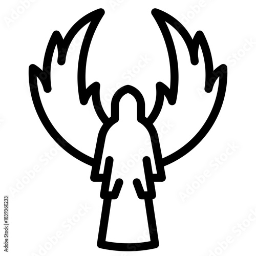 REaper outline icon vector design illustrator
