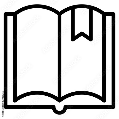 Book halloween outline icon vector design illustrator