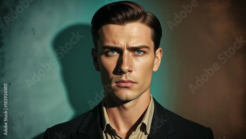 Wallpaper Mural portrait of a handsome young man Torontodigital.ca