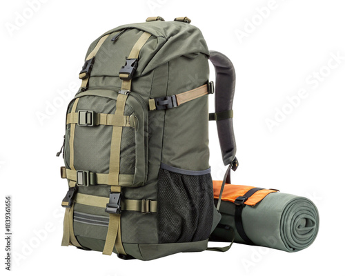 backpack isolated on white background