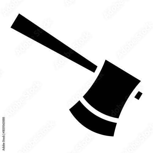 AX outline glyph style icon vector design illustrator