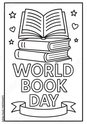 World Book Day Illustration – Reading and Literacy Celebration
