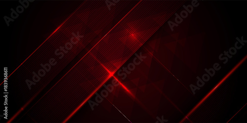 Abstract dark red gradient illustration background with 3d look and simple pattern. cool design and luxury. Eps10 vector