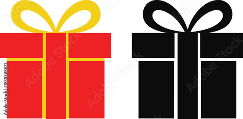 Christmas gift box icon