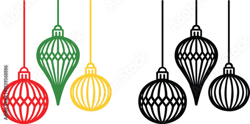 Hanging ornaments icon