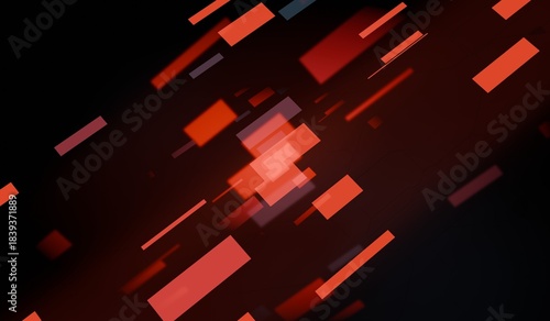 Fast moving light background, neon lights, 3D illustration