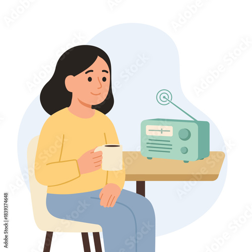 World Radio Day Broadcasting and Communication Illustration