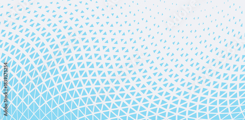 Abstract blue geometric hipster fashion design print halftone triangle pattern