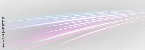 High-speed track with racing lines, city lights and motion effects. Sporty perspective with powerful trail blurs.