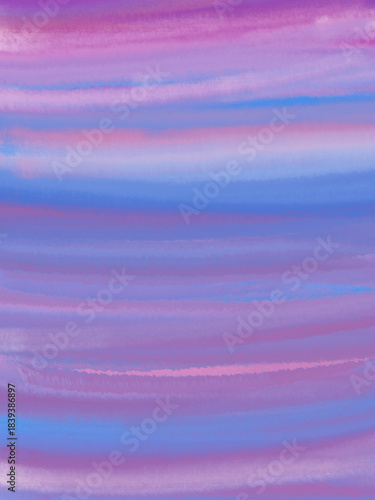 Abstract pink blue blurred watercolor background, watercolor drawing