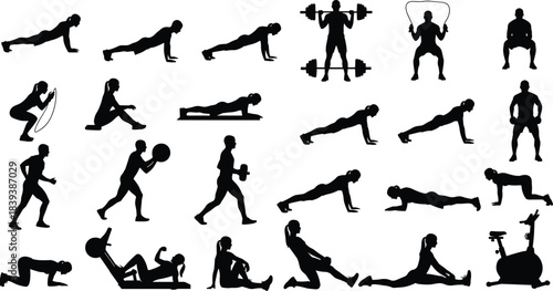 WebBaseball Player Silhouette Vector Illustration Set: Dynamic Action Poses for Batting, Pitching, and Fielding, Ideal for Sports Graphic Design and Team Logos