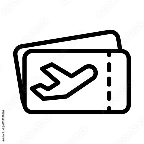 Plane Ticket Icon