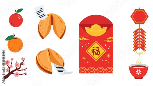 Celebrating Cultural Festivities with Traditional Food and Ornaments in Vibrant Colors