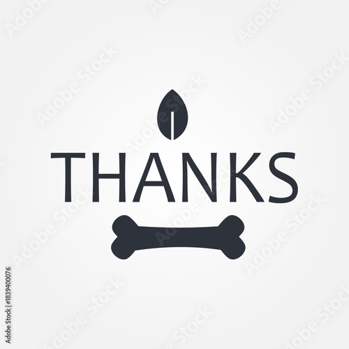 Thank you text text text vector calligraphy script font. Thank you typography handwritten logo letter design