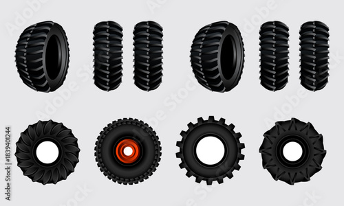 Collection of Heavy-Duty Off-Road and Agricultural Vehicle Tires