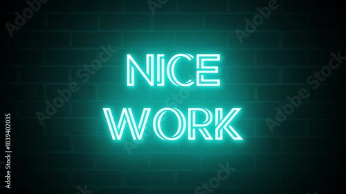 neon video animation nice work. High-quality 4K Video