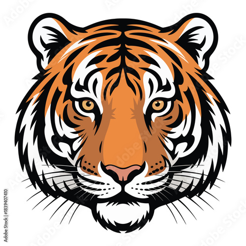 tiger head vector