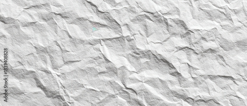 fondo abstracto de papel o pared arrugada, en color blanco